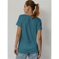 thumbnail image 2 of Womens Loose Fit Tshirts Short Sleeve Summer Tops Casual Workout Yoga Tunic T Shirts Tops, 2 of 6