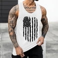 thumbnail image 3 of Eashery Large Shirts for Men Sports Fitness T-Shirts Casual Black Vest Men White Large, 3 of 4