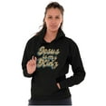 thumbnail image 4 of Christian Faith Jesus is my King Unisex Plus Fleece Graphic Hoodie Brisco Brands 2X, 4 of 6