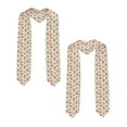 thumbnail image 2 of Logiee Peach Print Unisex Adult Graduation Stole Shawl 72" Long for Academic Commencements Shawl-Sharp Corner, 2 of 7