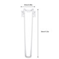 thumbnail image 2 of NUOLUX 4pcs Foldable Hairpin Legs Metal Legs for Furniture Folding Table Computer Table, 2 of 6