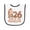 White and Black, variant on Inktastic 2026 Year of the Horse Baby Terry Cloth Bib