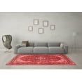 thumbnail image 3 of Ahgly Company Indoor Square Medallion Red Traditional Area Rugs, 3' Square, 3 of 4