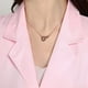 thumbnail image 5 of Rosa Uniforme de manga corta Esteticista Enfermería Abrigo blanco Algodón Ropa de hospital Ropa Cuello en V Traje de trabajo Traje de moda Abrigo de farmacia sin sombrero y pantalón - Talla M, 5 of 5
