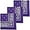 3 Pcs Purple, variant on ZEN 3 PCS 100% Cotton Bandana for Men & Women 22" x 22" Paisely Pattern Handkerchief Headband Scarf