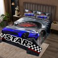thumbnail image 2 of Erosebridal Teens Racing Car Coverlet Set King,Extreme Sports Bedding Set,Fast Car Decor,Ultra Soft,3 Pieces, 2 of 5