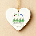 thumbnail image 6 of CREATITOY 3.15 Inch Heart-Shaped Sea Glass Friendship Ornament Hanging Pendant for Home Holiday Decor Sentimental Gift Christmas Hanukkah Friend Greetings, 6 of 7