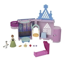 Disney Frozen Storytime Stackers Playset, Anna’s Arendelle Castle Dollhouse with Small Doll