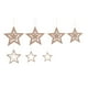 thumbnail image 2 of Wosthever 7 piezas de decoraciones de estrellas, colgantes de estrellas colgantes ahuecados, adornos decorativos para festival de actividades, Kits de decoración para fiestas champán, 2 of 6