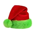 thumbnail image 4 of Shoreew Fluorescent Green Santa Hat Glow-in-The-Dark Christmas Party Hat for Adults Kids Festive Holiday Photo Prop, 4 of 7