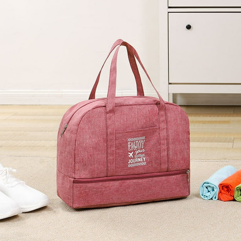 Travel bag with zippered bottom cheap