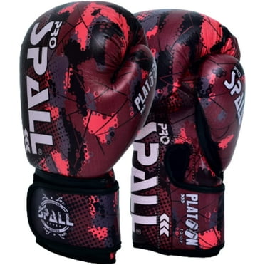 Spall Pro US MMA, Kickboxing, Muay Thai Boxing Leather Gloves for Men & Women (8 oz)