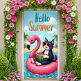 thumbnail image 4 of Summer Theme Banner Hello Summer Cat Design Inflatable Flamingo Illustration for Beach Party Outdoor Decoration Vacation Fun, 4 of 7