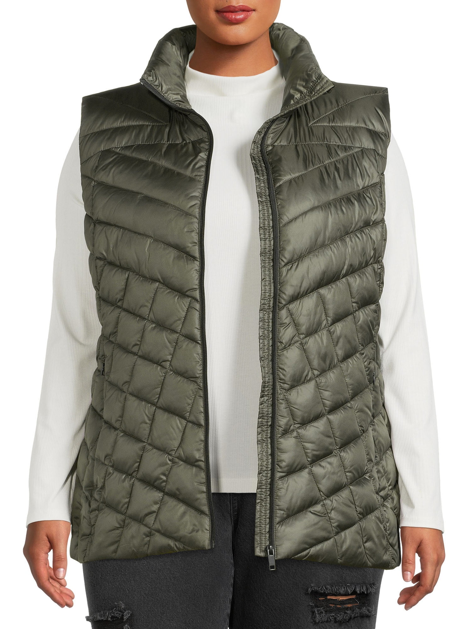 puffer vest plus