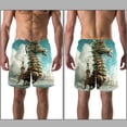 thumbnail image 3 of luoweisi Men's Beach Shorts Quick Dry Swim Trunks with Mesh Lining Seahorse XL, 3 of 5