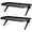 Black, variant on 2 count TV Top Shelf Screen  Top Storage Bracket  Screen Shelf Adjustable Bracke for Media Boxes  Console Router  Mount (Black, 11.8 x 4.9 Inch)