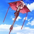 thumbnail image 3 of 1 Piece 1.4M Large Dragon Kite For Kids And Adults Huge Pterosaur Kite Come Tail Easy To Fly Kites Outdoor Toy, 3 of 14