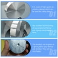 thumbnail image 3 of ColoMX 6 unids aluminio aleación círculo disco de vidrio tapas adaptador discos de aluminio para mesas de té, 3 of 8