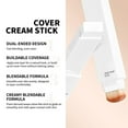 thumbnail image 4 of BEUKING Blance Cover Cream Stick, Korean Portable Color Changing Foundation Stick, Hydrating Concealer Base Makeup, with Brush, Portable Blur Pores Even Skin Tone for All Skin Types, #1 Fair, 4 of 5