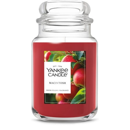 Yankee Candle Macintosh Original Large Jar Scented Candles, 22 oz