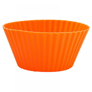 Orange Mini Cupcake Liners  Orange Midi Baking Cups, Greaseproof