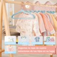 thumbnail image 3 of Perchas de Terciopelo para Bebé,40 Perchas para Niños,Antideslizante para Perchas,Percha Pequeña para Colgar Ropa Pequeña de Bebés,Niños y Niñas (Azul), 3 of 8