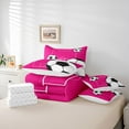thumbnail image 6 of Manfei Sport Soccer 7pcs Bedding Comforter Set for Female Men Women,Boys Football Print Queen Bedding Sets Super Cozy,Ball Gamer Queen Sheet Sets,Luxury Bedroom Decor,Reversible, 6 of 8