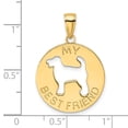 thumbnail image 3 of Auriga Fine Jewelry 14K Yellow Gold MY BEST FRIEND w/Dog Charm for Women, 3 of 6