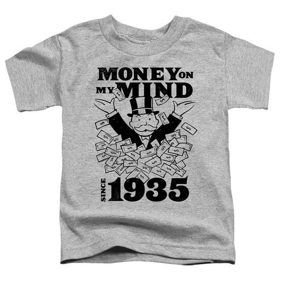 Monopoly Money Mind Since 35 S/S Toddler T-Shirt Athletic Heather