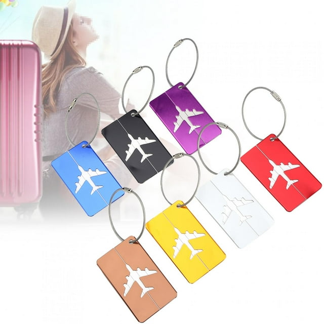 Ymiko Étiquette de Valise, Étiquette de Marque de Valise, Alliage d'Aluminium pour Bagage Valise