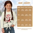 thumbnail image 6 of DISNIMO Girls Tunic Tops Santa Claus Ho Print Casual Loose Pullover Tops Long Sleeve T Shirts Tie Front Blouse Tops Fall Winter Clothes for Teens, 6 of 8