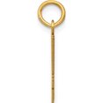 thumbnail image 2 of 14K Yellow Gold Small Elongated Number 44 Charm Made In United States les44, 2 of 5