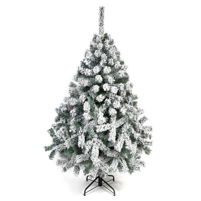 Árbol de Navidad Naviplastic Aspen color Verde nevado de 160 cm