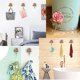 thumbnail image 4 of Rose Resin Wall Hooks Coat Rack Hat Hooks Wall Mounted Cute Wall Decor-Decorative Hooks for Hanging Bathroom Kitchen Room Towels Keys Coats Hats Bags,, 4 of 5