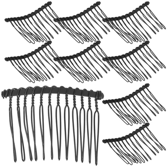 UPOUART 25pcs Hair Combs for Fine Hair Hairstyling Metal Wire Comb for Women Daily Use