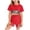 Red, variant on mgoYE American Flag Outfit Set Girls Boys 4th of July O-Neck Shorts Sleeve Patriotic Shorts Set Memorial Day Graphic Shorts Set Independence(Pink,3-4 Years)