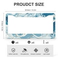 thumbnail image 3 of Paint Blue Green And Gold Liquid Marbling Ink Marble Abstract License Plate Frames 2 PCS Emerald Green Gold License Plate Cover License Plate Novelty License Plate Frame Metal License Plate Cover, 3 of 6