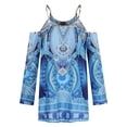 thumbnail image 5 of Vestido casual de manga larga con estampado floral HUOGUO para mujer, 5 of 5