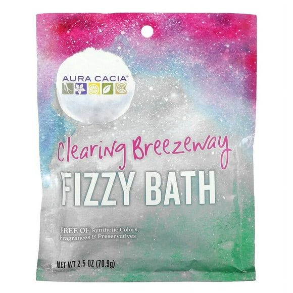 Aura Cacia Fizzy Bath Clearing Breezeway 70,9 g (2 oz) Pack de 2