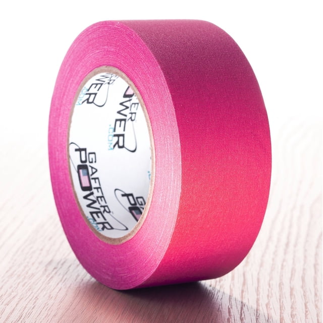 Real Professional Grade Gaffer Tape by Gaffer Power, Made in The USA, Pink Fluorescent 2 Inches by 30 Yards, Floor Markings, Social Distancing Lines, Non-Reflective
