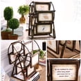 thumbnail image 3 of Cadre Photo pour Famille, Grande Roue - Cadre Photo Moulin à Vent Rotatif, Décoration Maison, Cadeau - style Grande Roue Détachable (Marron Rétro), 3 of 6