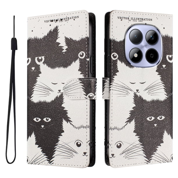 FOXDOCK Funda Tipo Cartera para Xiaomi Redmi Note 15 5G con Soporte y Correa – Diseño de Patrones Lindos