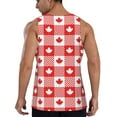 thumbnail image 3 of Fotbe Maple Leaves1 Pattern Men's Quick Dry Workout Tank Top Gym Muscle Tee Fitness Bodybuilding Sleeveless T Shirt Breathable Workout Shirt-Small, 3 of 9