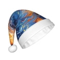 thumbnail image 2 of Cauagu Galactic Dog Swirls Art for Adult Christmas Hat,1-Pack Xmas Holiday Hat Santa Hat for Women & Men Festive Headwear Accessories Fit for Christmas/New Year/Party, 2 of 6