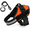 Orange, variant on dogshood harness ,dogshood no Pull Harness, Reflective Adjustable Sizes XS to XXL for Small Large Dogs