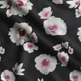 thumbnail image 1 of Soimoi Floral Print,Cotton Poplin, Sewing Fabric Sold by The Yard 42 Inch Wide,Sewing Craft Quilting/Quilt Making Fabric, Black, 1 of 5