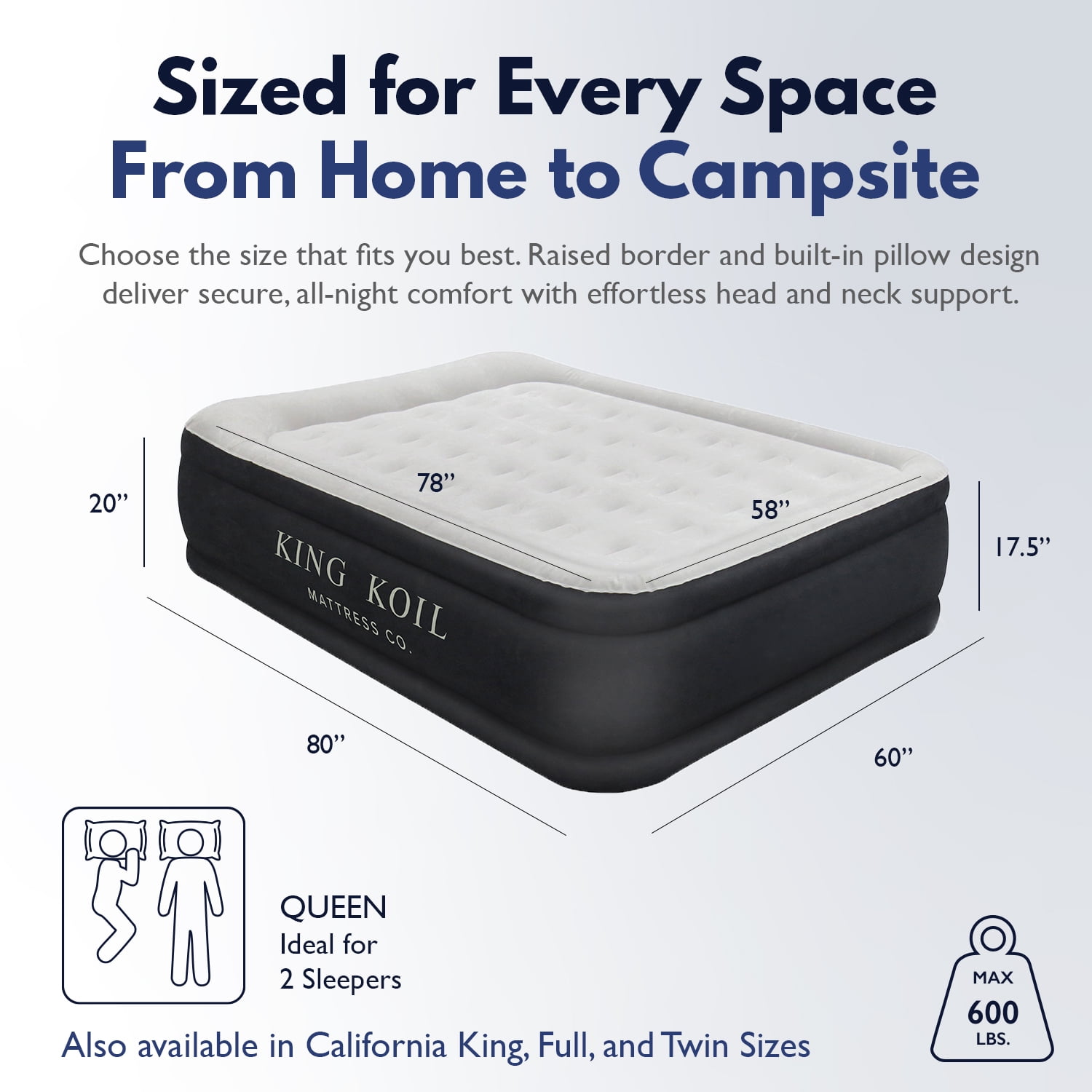 King Koil Luxury Air Mattress Queen