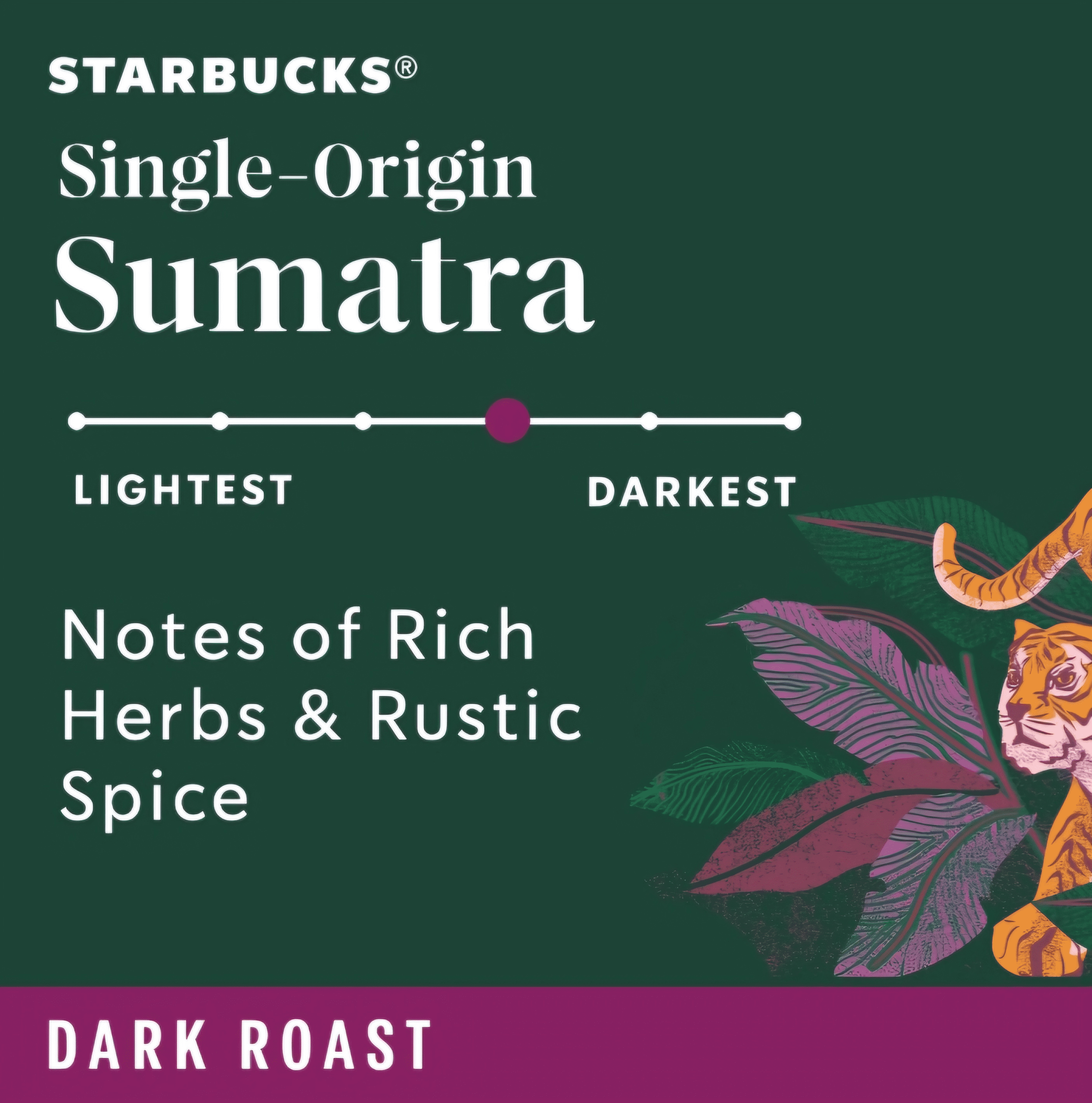 Starbucks Coffee Sumatra K Cups, Dark Roast, 44 Pods Total