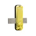 thumbnail image 3 of Lockey M-220-BB Mechanical Keyless Surface Mount Slide Deadbolt - Bright Brass, 3 of 5