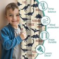 thumbnail image 3 of Blackout Kids Curtains,Dinosaur and Text Off White Pattern Children's Insulated Curtains Set Of 2,Bedroom Essentials,Toddler Room Decor 42"x84", 3 of 5